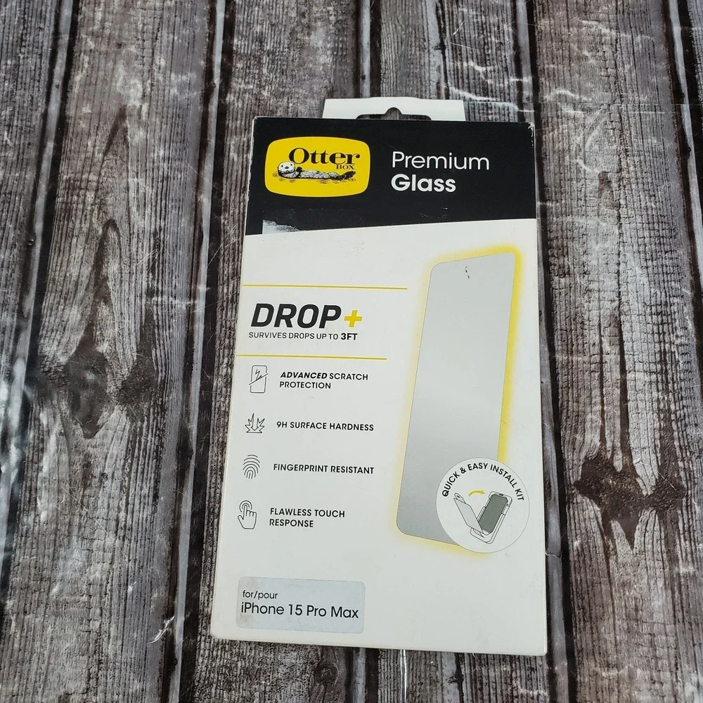 Otterbox Premium Glass Drop Plus Scratch Screen Protector For iPhone 15 Pro Max